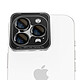 Blue Star Protection d'Objectif Caméra pour iPhone 16 Pro / 16 Pro Max avec Applicateur Noir / Transparent pas cher