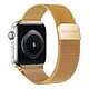 Decoded Bracelet Milanais pour Apple Watch 44 / 45 / 46 / 49mm en Acier Inoxydable Dorée - Compatibilité parfaite avec les modèles Apple Watch 44/45/46/49mm pour sintégrer harmonieusement à votre appareil au quotidien