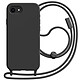 Avizar Coque pour iPhone 16e en Silicone avec Cordon en Nylon Tressé Ajustable Coque antichoc conçue pour protéger efficacement l'iPhone 16e contre les chutes et impacts grâce à sa structure silicone