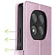 Acheter Mayaxess Étui Portefeuille 2 en 1 pour Redmi Note 15 avec Coque Détachable Rose champagne