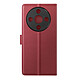 Mayaxess Étui Portefeuille 2 en 1 pour Honor Magic 8 Lite avec Coque Détachable Bordeaux - Étui de protection 2-en-1, spécialement conçu pour sadapter à votre Honor Magic 8 Lite