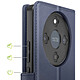 Acheter Mayaxess Étui Portefeuille 2 en 1 pour Honor Magic 8 Lite avec Coque Détachable Bleu nuit