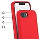 Avis Avizar Coque pour iPhone 16e en Silicone avec Cordon en Nylon Tressé Ajustable