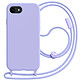 Avizar Coque pour iPhone 16e en Silicone avec Cordon en Nylon Tressé Ajustable - Coque antichoc conçue pour protéger efficacement l'iPhone 16e contre les chutes et impacts grâce à sa structure silicone