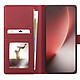 Mayaxess Étui Portefeuille 2 en 1 pour Honor Magic 8 Lite avec Coque Détachable Bordeaux pas cher