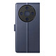Mayaxess Étui Portefeuille 2 en 1 pour Honor Magic 8 Lite avec Coque Détachable Bleu nuit - Étui de protection 2-en-1, spécialement conçu pour s'adapter à votre Honor Magic 8 Lite