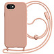 Avizar Coque pour iPhone 16e en Silicone avec Cordon en Nylon Tressé Ajustable - Coque antichoc conçue pour protéger efficacement l'iPhone 16e contre les chutes et impacts grâce à sa structure silicone