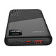 LinQ PowerBank 10000mAh 22.5W Power Delivery USB-C / USB-A avec Écran LED Noir pas cher