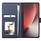Mayaxess Étui Portefeuille 2 en 1 pour Honor Magic 8 Lite avec Coque Détachable Bleu nuit pas cher