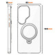 Avizar Coque Magnétique pour Galaxy S26 Ultra Antichoc avec Anneau Rotatif 360° pas cher