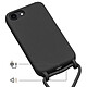 Acheter Avizar Coque pour iPhone 16e en Silicone avec Cordon en Nylon Tressé Ajustable