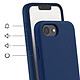 Avis Avizar Coque pour iPhone 16e en Silicone avec Cordon en Nylon Tressé Ajustable