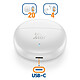 Acheter Blue Star Écouteurs TWS Bluetooth 6.0 avec Réduction de Bruit ANC et ENC Blanc