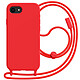 Avizar Coque pour iPhone 16e en Silicone avec Cordon en Nylon Tressé Ajustable - Coque antichoc conçue pour protéger efficacement l'iPhone 16e contre les chutes et impacts grâce à sa structure silicone