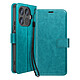 Mayaxess Étui Portefeuille pour Xiaomi 17T avec Dragonne et Fonction Support Turquoise - Étui effet cuir élégant avec multiples rangements cartes et billets