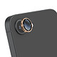 Zanaé Verre Trempé Caméra pour iPhone 16e Antichoc Qualité Photo Inchangée Dorée Ce verre trempé de haute qualité est conçu sur mesure pour protéger l'appareil photo de l'iPhone 16e