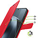 Avis Mayaxess Étui Portefeuille pour Xiaomi 17T avec Dragonne et Fonction Support Rouge