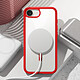 Avis Zanaé Coque MagSafe pour iPhone 16e avec Contour Souple et Caméra Surélevée Rouge