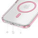 Acheter Zanaé Coque pour iPhone 16e Série Hooke MagSafe avec Cache Caméra Stand Rose