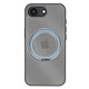Avizar Coque MagSafe pour iPhone 16e avec Anneau XL de Support Intégré - Cette coque gris translucide pour iPhone 16e offre une protection contre les chocs et les rayures du quotidien