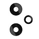 Clappio Kit de 3 Lentilles Caméra Arrière et Flash pour Honor 400 Kit de trois lentilles de caméra arrière noires parfaitement compatible avec le smartphone Honor 400.