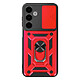 Mayaxess Coque pour Samsung Galaxy A17 Antichocs MIL-STD 810G avec Anneau Support Rouge Cette coque pour Samsung Galaxy A17 est certifiée MIL-STD-810G contre les chocs