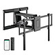 KIMEX 018-8012 Support mural TV motorisé 43"-90" - Réglable en hauteur - Charge 50kg