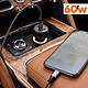 Avis LinQ Chargeur Voiture Allume Cigare 60W avec 2 USB-C PD 30W et USB-A QC 3.0 Noir
