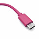 Avis Jaym Câble USB-C vers USB-C PD 60W 3A Charge et Synchronisation Collection POP 1.5m Rose