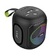 LinQ Mini Enceinte TWS / Bluetooth / Stéréo / RGB 7 Couleurs / Jack / USB / Micro-SD Noir Technologie TWS intégrée permettant de coupler instantanément deux enceintes sans fil pour un véritable son stéréo.