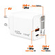 Avis LinQ Chargeur Secteur PPS de 50W avec Câble Rétractable / Ports USB-C / USB-A Blanc