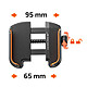 Avis LinQ Support Téléphone Rétroviseur Scooter / Moto avec Pads de Protection 360° Noir
