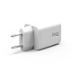 Acheter Jaym Chargeur Secteur GaN 5A 100W Max avec 2 USB-C et USB-A Compatible PD-PPS Blanc