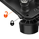 Avis LinQ Support Rétroviseur pour Scooter / Moto avec Verrouillage Auto et Amortisseurs Noir