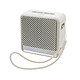 LinQ Mini Enceinte Bluetooth Nomade 5W / RGB / Radio FM / USB / Micro-SD / Cordon Blanc Connexion sans fil Bluetooth universelle compatible avec tous les smartphones, tablettes et ordinateurs portables.