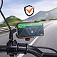 Acheter LinQ Support Téléphone Rétroviseur Scooter / Moto avec Pads de Protection 360° Noir