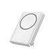 Jaym PowerBank MagSafe 10000mAh 15W avec Affichage LED / Câble USB-C vers USB-C Blanc Cette PowerBank MagSafe de Jaym booste la batterie de votre smartphone durant vos déplacements