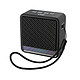 LinQ Mini Enceinte Bluetooth Nomade 5W / RGB / Radio FM / USB / Micro-SD / Cordon Noir Connexion sans fil Bluetooth universelle compatible avec tous les smartphones, tablettes et ordinateurs portables.
