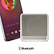 LinQ Mini Enceinte Bluetooth Nomade 5W / RGB / Radio FM / USB / Micro-SD / Cordon Blanc pas cher