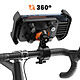 LinQ Support de Guidon Moto / VTT avec 4 Amortisseurs et Verrouillage Automatique Noir pas cher