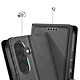 Avizar Étui portefeuille pour Galaxy A27 Effet Cuir Cousu avec Fonction Support pas cher