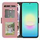 Avizar Étui Portefeuille pour Galaxy A27 avec Miroir et Porte-cartes Amovible pas cher