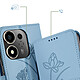 Acheter Avizar Étui Portefeuille pour Honor 600 Smart Motif Lotus Oriental avec Dragonne