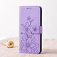 Avizar Étui portefeuille pour Galaxy A27 Motif Fleur de Lys avec Fonction Support pas cher