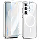 Avizar Coque MagSafe pour Galaxy S25 FE avec 2 Verres Trempés et 2 Films Protection Caméra Cette coque de protection est conçue sur mesure pour le Samsung Galaxy S25 FE afin de garantir un ajustement parfait et un maintien impeccable de l'appareil.