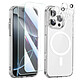 Avizar Pack Protection pour iPhone 16 avec Coque 2 Verres Trempés et 2 Films Caméra Ce pack de protection intégrale est spécifiquement conçu pour le iPhone 16 afin de garantir un ajustement parfait et un accès total à toutes les fonctionnalités.