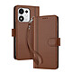 Avizar Étui Maxi-Portefeuille pour Honor 600 Smart avec Dragonne Amovible - Cet étui maxi-portefeuille épouse parfaitement les lignes du Honor 600 Smart tout en offrant une protection robuste à 360 degrés.