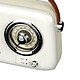 Acheter Ledwood Radio Rétro Portable Modèle Alma 5W avec Bluetooth / USB / Aux Blanc