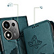 Acheter Avizar Étui Portefeuille pour Honor 600 Smart Motif Lotus Oriental avec Dragonne
