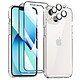 Avizar Pack Protection pour iPhone 13 avec Coque 2 Verres Trempés et 2 Films Caméra Ce pack de protection intégrale est spécifiquement conçu pour le iPhone 13 afin de garantir un ajustement parfait et un accès total à toutes les fonctionnalités.